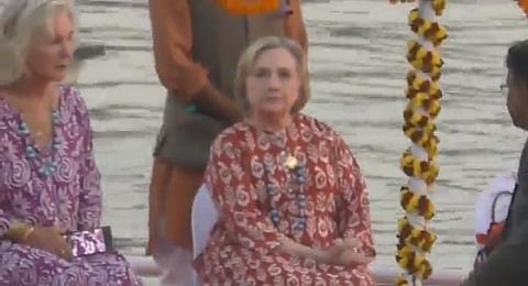 Hillary Clinton Arrives In Varanasi On Three-Day Visit, Overwhelmed Watching Ganga Aarti