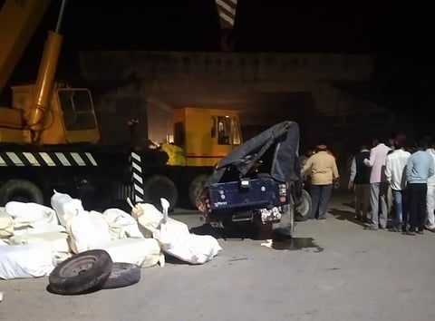 Uncontrolled Truck Overturns, Falls On Police Jeep On Agra-Lucknow Expressway In Kannauj, One Cop Killed