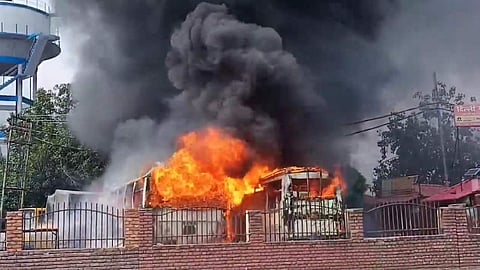 Massive Fire Breaks Out At Rishikesh Bus Stand, Prompt Response Of Authorities Saves Lives