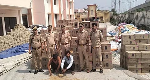 Smuggled Liquor Worth Rs 60 Lakh Seized From A Truck In Aligarh, Was Headed For Siliguri