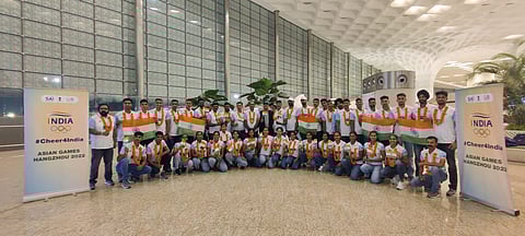 First Batch Of Indian Athletes Leave For Asian Games In China