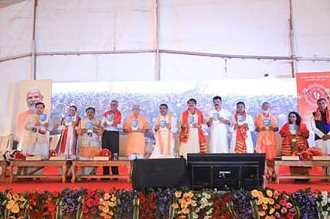 Dharmendra Pradhan Lays The Foundation Stone Of Facilities At Central Sanskrit University, Shree Sadashiva Campus, Puri