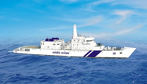 Indian Coast Guard Offshore Patrol Vessel Sajag Arrives At Muscat In Oman As Part Of Overseas Deployment To West Asia