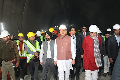 Nitin Gadkari Takes Stock Of Rescue Ops Underway At Silkyara Tunnel in Uttarakhand