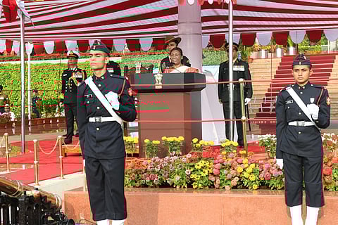 President Murmu Reviews Passing Out Parade Of 145th Course Of National Defence Academy
