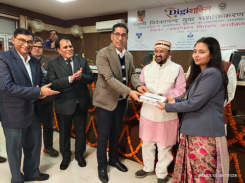 Laptops, Smart Phones Distributed To M.Tech Students Of Remote Sensing Application Centre