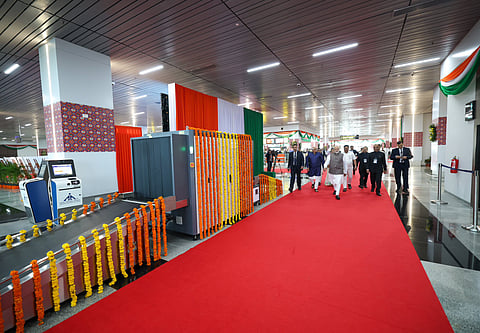 Prime Minister Modi Inaugurates New Terminal Building At Surat Airport
