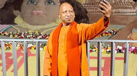 Largest Sand Figure Of Lord Shri Ram Made in Ayodhya, CM Yogi Clicks Selfie