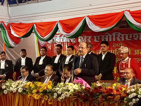 इलाहाबाद हाईकोर्ट बार एसोसिएशन ने चीफ जस्टिस अरूण भंसाली के स्वागत में भव्य समारोह आयोजित किया