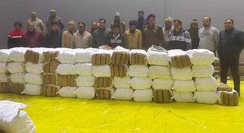 Police Recovers 10.5 Quintals Of Drugs Valued At More Than Rs 5 Crore In Etah
