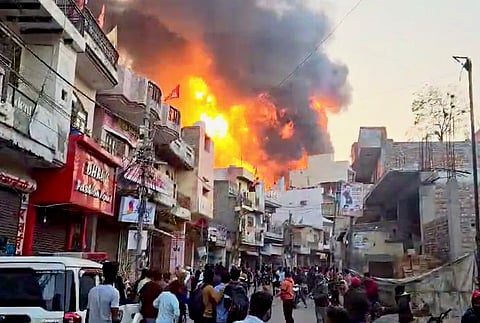11 Killed As Fire Breaks Out In A Paint Factory In New Delhi