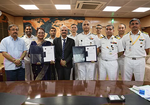 Indian Navy & IIT Kharagpur Ink MoU, Join Forces To Drive Innovation Through Research Partnership