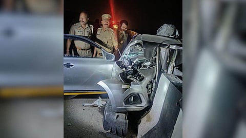 Car Headed From Noida To Mainpuri Crashes With Divider In Etah, Four Killed