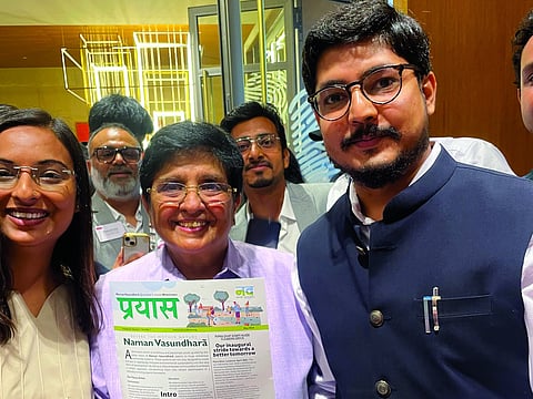 Kiran Bedi Blesses Green Warriors Of Naman Vasundhara, Launches In-House Quarterly Newsletter