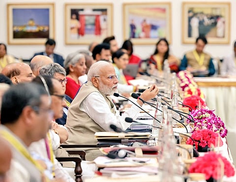 PM Modi Chairs 9th Governing Council Meeting Of NITI Aayog