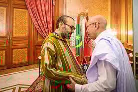 Moroccan King Receives The President Of The Islamic Republic Of Mauritania At The Casablanca Royal Palace