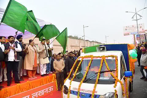AK Sharma Flags Off 150 Zero Emission e-Vehicles In Lucknow, Talks Of Restoring City’s Pristine Glory