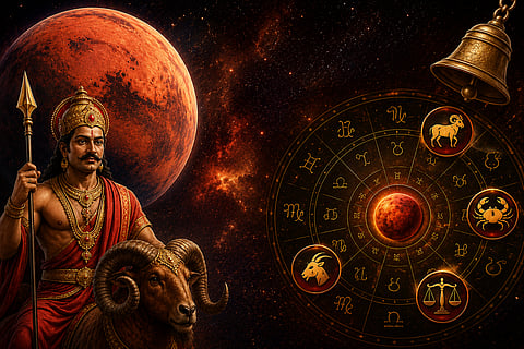 मंगल गोचर 2026: कल से 42 दिनों में 4 राशियों के लिए खतरे की घंटी