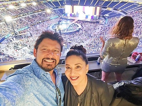 Madhuri Dixit with husband Shriram Nene at Beyonce's Renaissance concert