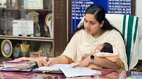 Thiruvananthapuram Mayor Arya Rajendran at work