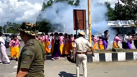 Protest in Imphal on Sep 26, 2023