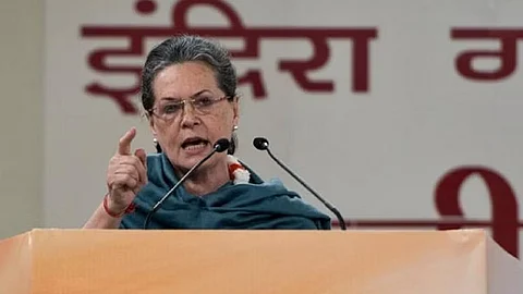 Congress leader Sonia Gandhi