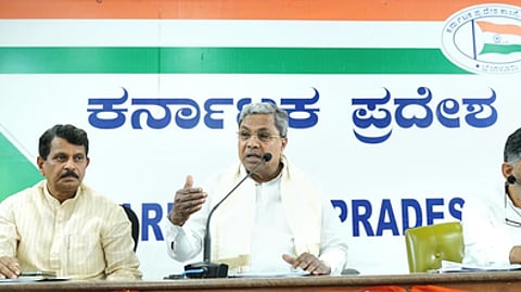Karnataka Chief Minister Siddaramaiah and DK Shivakumar