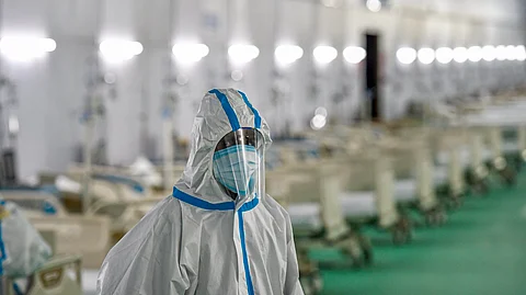 Representative image of a health worker wearing a PPE kit
