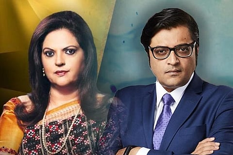 Navika Kumar and Arnab Goswami