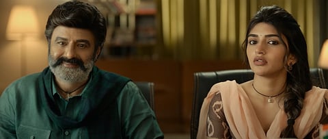 Balakrishna and Sreeleela in Bhagavanth Kesari