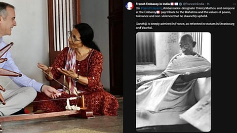 US, France envoys pay tributes to Mahatma Gandhi