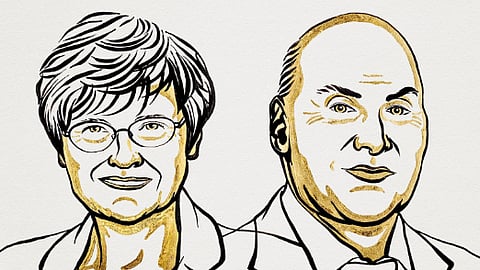 Katalin Karikó and Drew Weissman