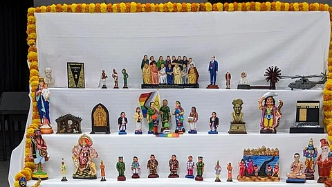Navaratri doll display in Bengaluru by Reclaim Constitution initiative