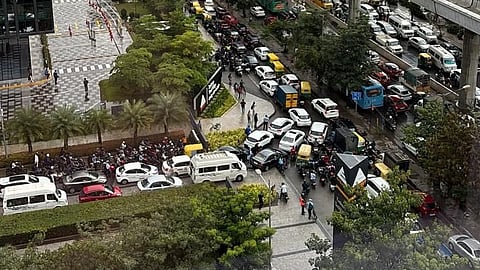 Traffic gridlock on September 27