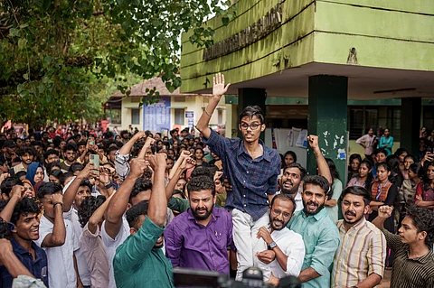 KSU supporters with Sreekuttan