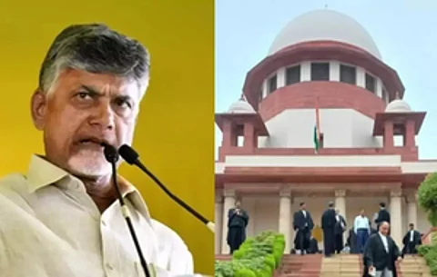 TDP leader Chandrababu Naidu and the Supreme Court