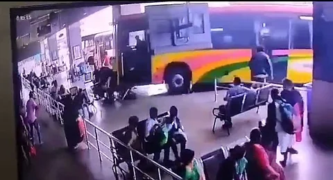 Screengrab from the CCTV footage of the accident