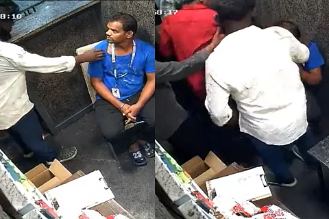 Ganesan, an employee at an eatery was assaulted by five men in Chennai's Kora Food Street, Tirumangalam