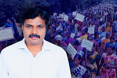 Techie-turned farmer A Arul