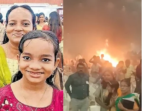 Sally Pradeepan and daughter Libina