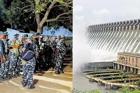 CRPF at Nagarjuna Sagar dam
