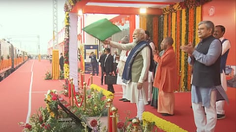 Prime Minister Narendra Modi inaugurates revamped Ayodhya Dham railway station