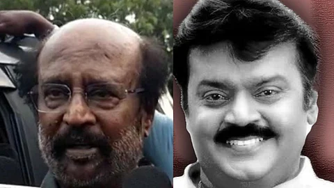 Rajinikanth and late veteran actor and DMDK chief Vijayakant
