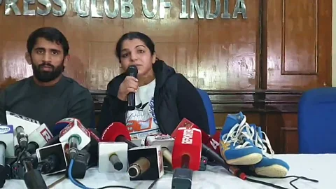 Sakshi Malik at the press meet