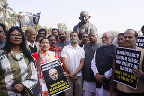 Opposition MPs stage protest in Parliament over suspension of 92 MPs