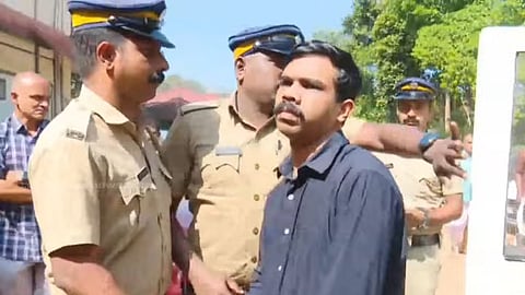 Police with Arjun at the court premises