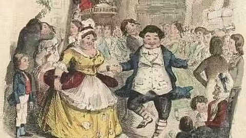 Mr. Fezziwig’s Ball from A Christmas Carol by Charles Dickens.