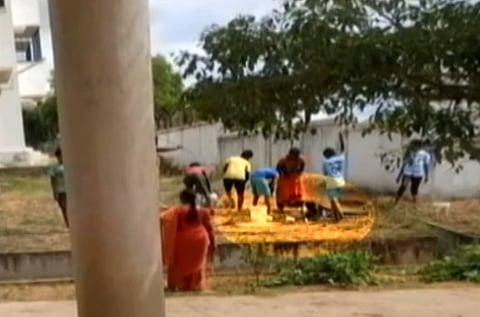 Dalit students forced to clean septic tank in Karnataka school