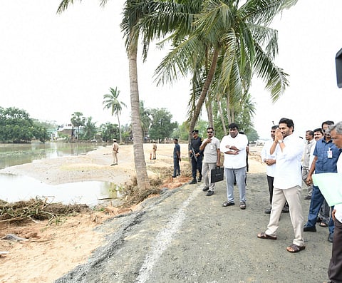Andhra Pradesh CM YS Jagan at Bali Reddy Palli village