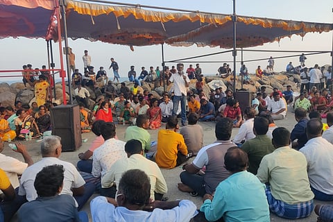 Protestors demanding Coromandel International Limited to shut operations permanently after ammonia gas leak